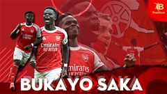 Bukayo Saka và cột mốc 100 vô tiền khoáng hậu